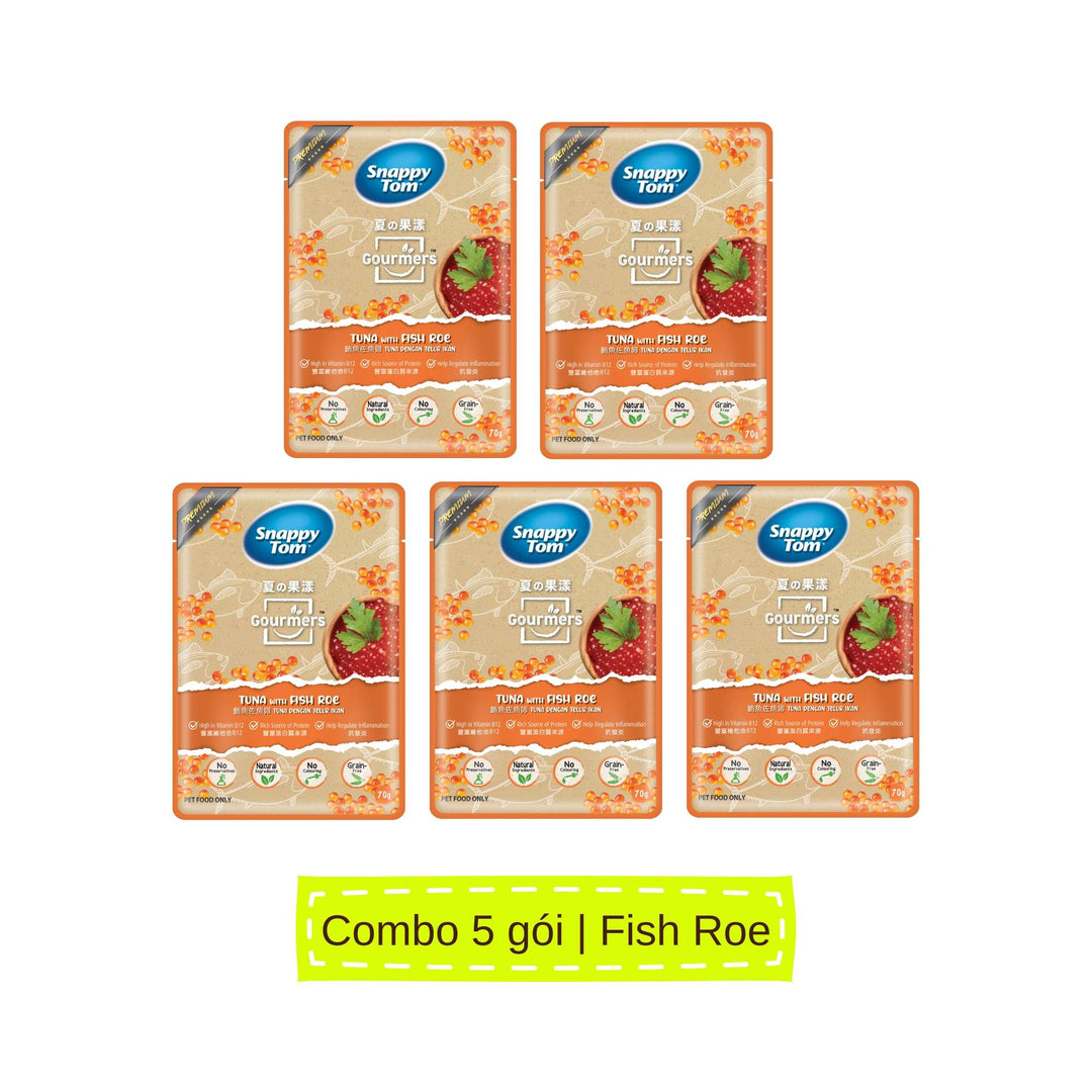 Pate Snappy Tom Trái Cây Mèo Gói 70G