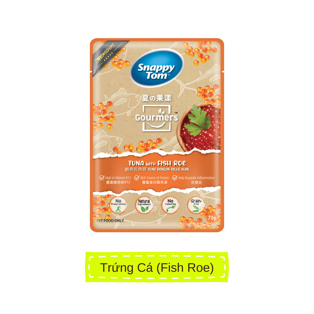 Pate Snappy Tom Trái Cây Mèo Gói 70G