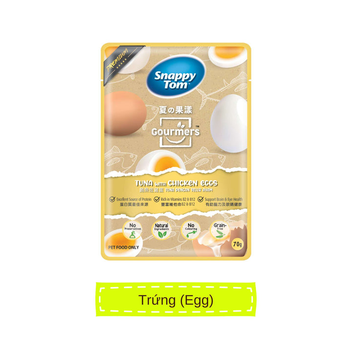 Pate Snappy Tom Trái Cây Mèo Gói 70G