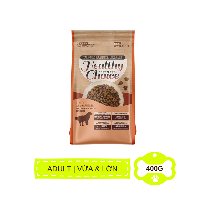 Hạt Healthy Choice DoggyMan Cho Chó, Túi 400G
