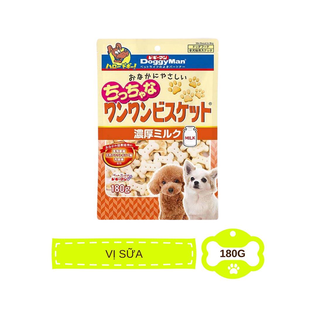 Bánh Quy DoggyMan Cho Chó Vị Rau Củ & Vị Sữa