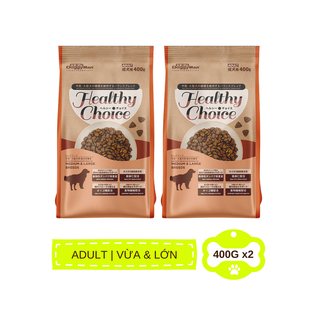 Hạt Healthy Choice DoggyMan Cho Chó, Túi 400G