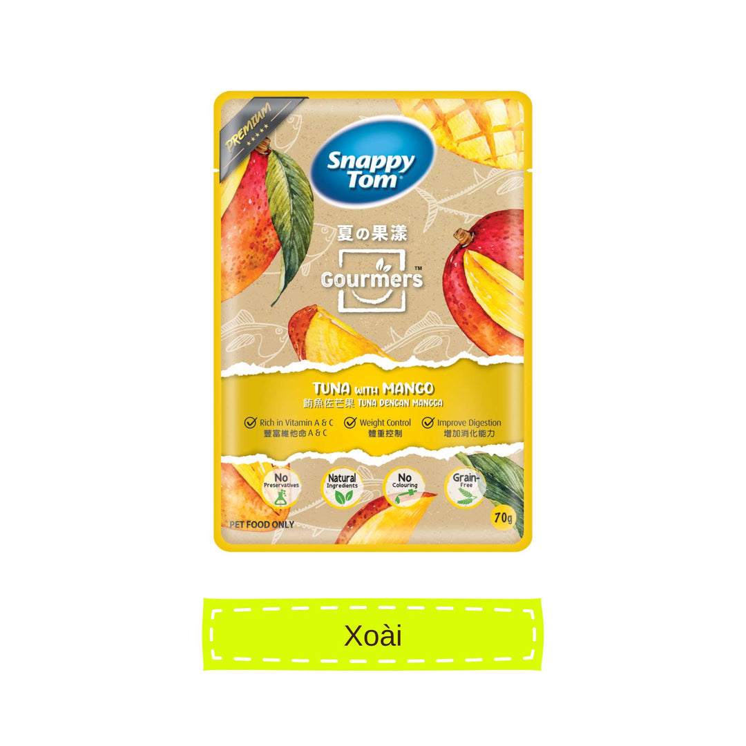 Pate Snappy Tom Trái Cây Mèo Gói 70G