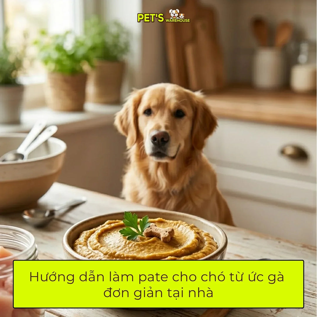 Hướng dẫn làm pate cho chó từ ức gà đơn giản tại nhà