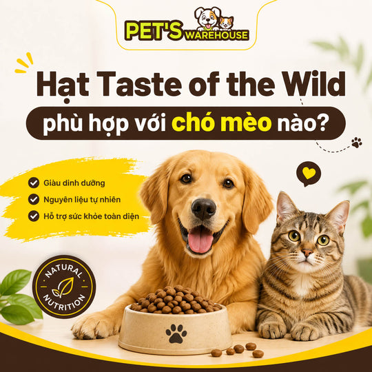 Hạt Taste of the Wild phù hợp với chó mèo nào?