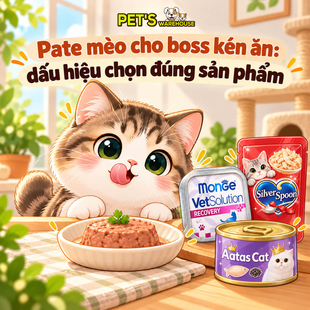 Pate mèo cho boss kén ăn: dấu hiệu chọn đúng sản phẩm