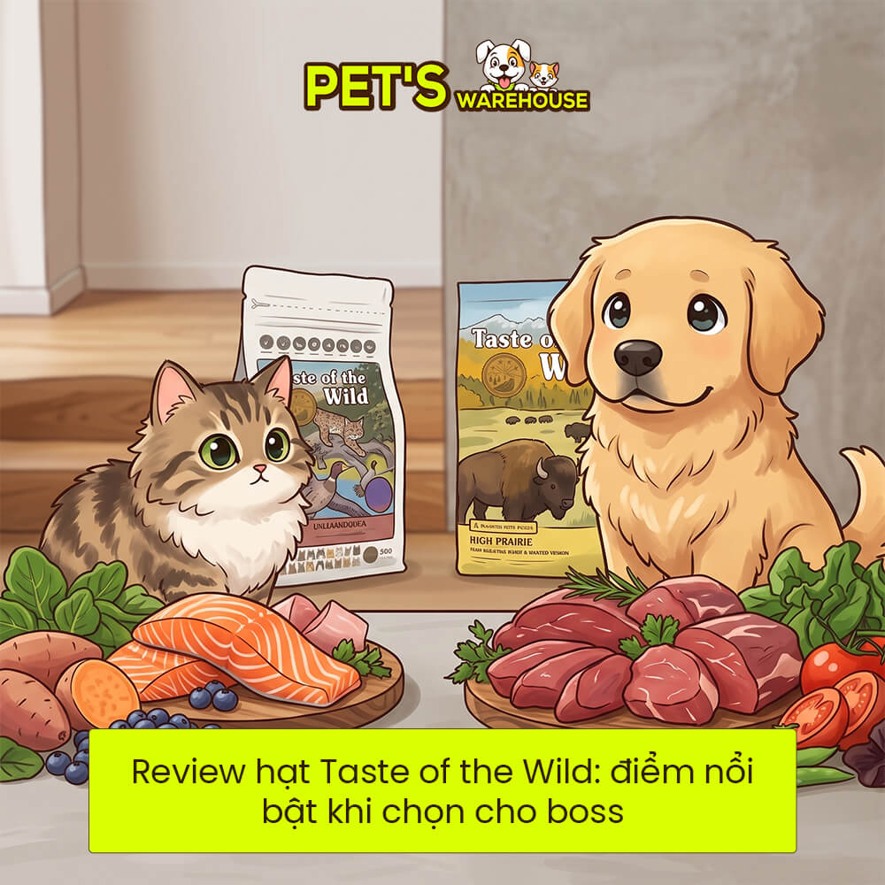 Review hạt Taste of the Wild: điểm nổi bật khi chọn cho boss