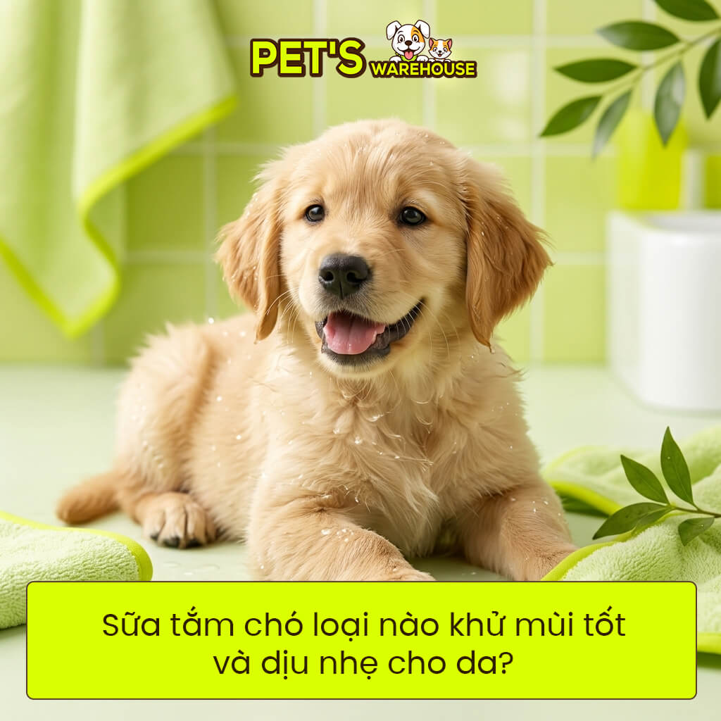 Sữa tắm chó loại nào khử mùi tốt và dịu nhẹ cho da?