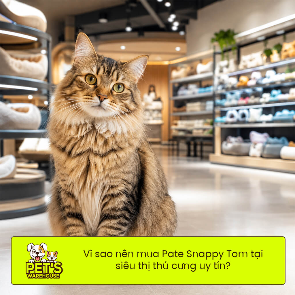 Vì sao nên mua Pate Snappy Tom tại siêu thị thú cưng uy tín?