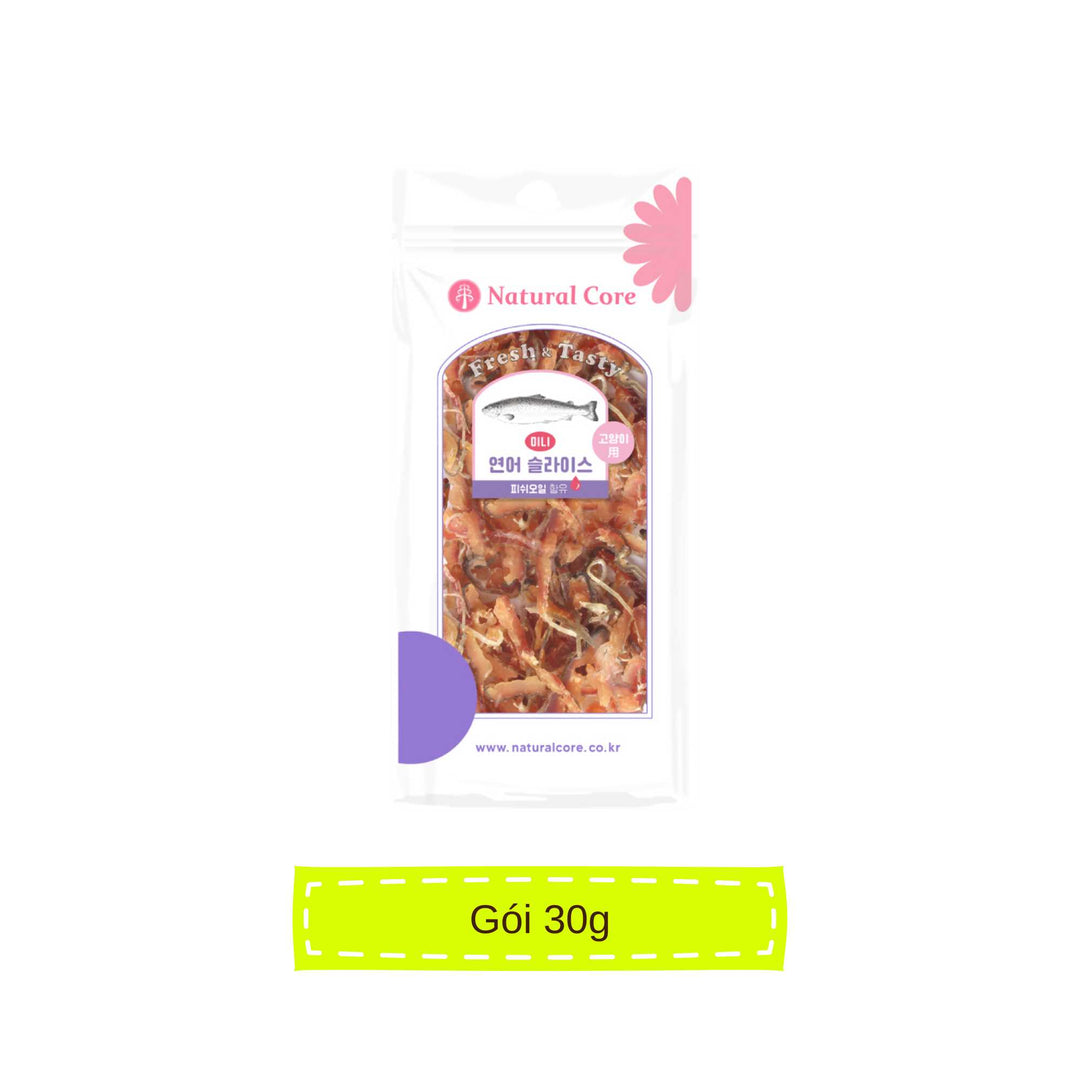 [30G] Snack Natural Core Cá Hồi Sấy Mèo Mọi Lứa Tuổi | Pet's Warehouse