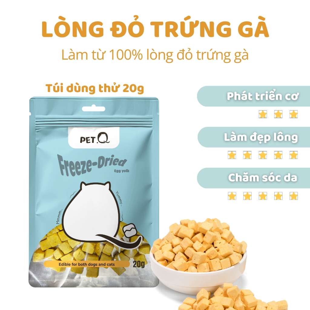 [12G-20G] Snack Đông Khô Cho Chó Mèo PetQ
