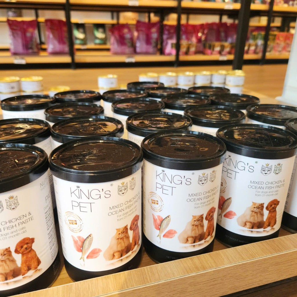 [Combo 12 - 24 lon] Pate King's Pet Chó Mèo Mọi Lứa Tuổi Lon 380G