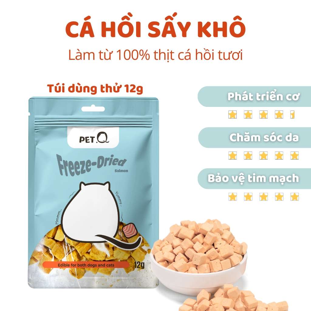 [12G-20G] Snack Đông Khô Cho Chó Mèo PetQ