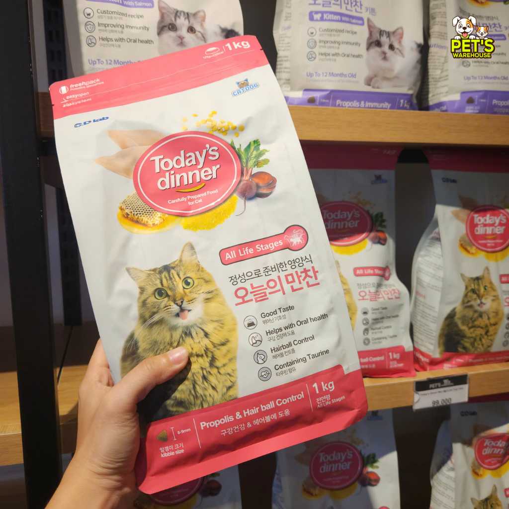 [1KG] Hạt Today's Dinner Mèo Mọi Lứa Tuổi