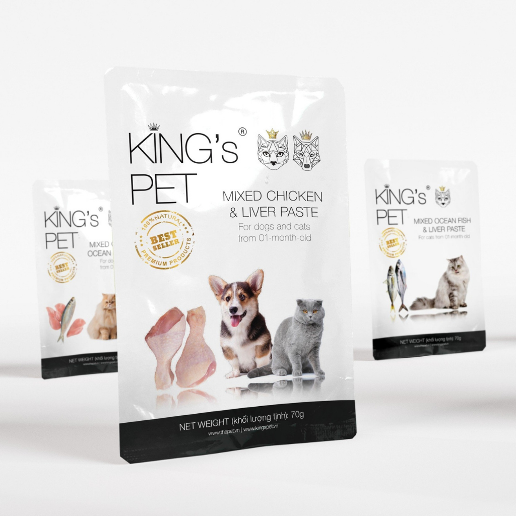 Pate King's Pet Chó Mèo Mọi Lứa Tuổi Gói 70G