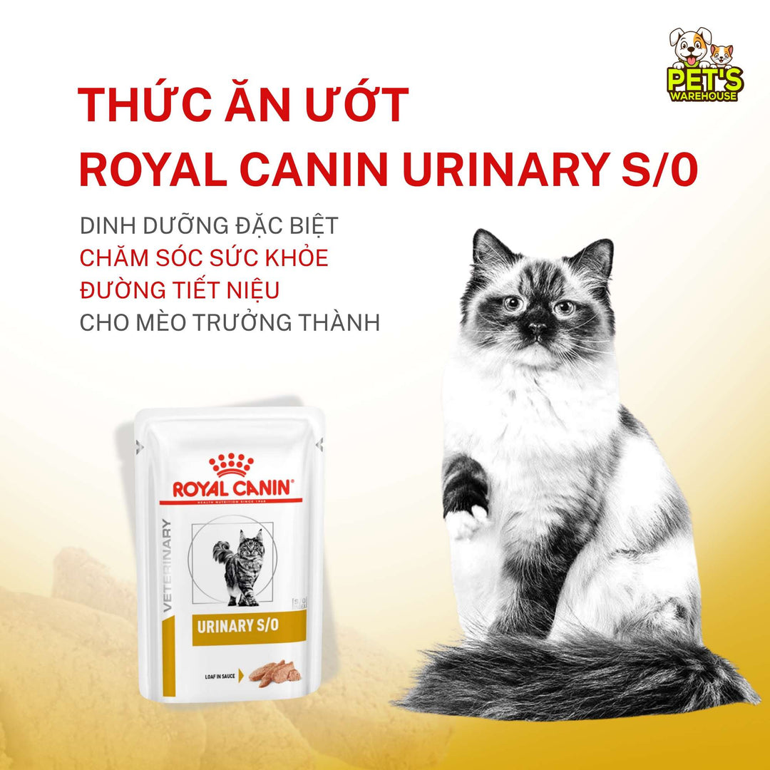 [Combo 3 - 12 Gói] Pate Mèo Royal Canin Urinary S/O, Gói 85g