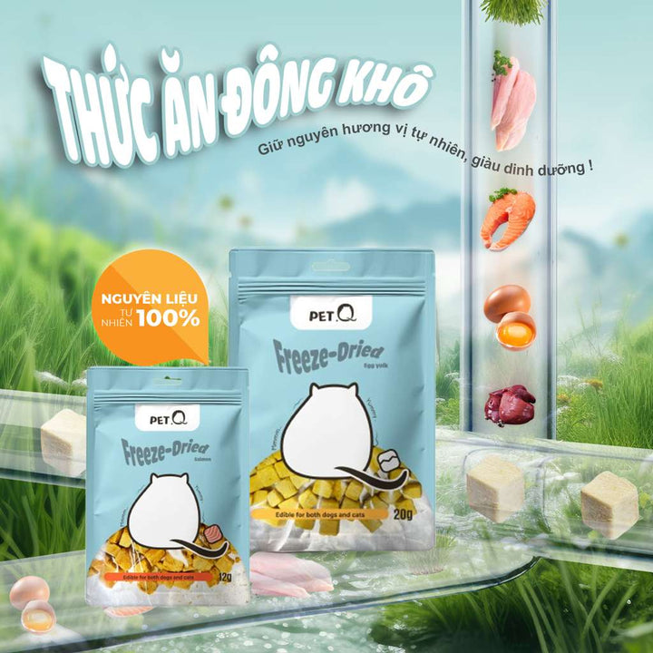 [12G-20G] Snack Đông Khô Cho Chó Mèo PetQ