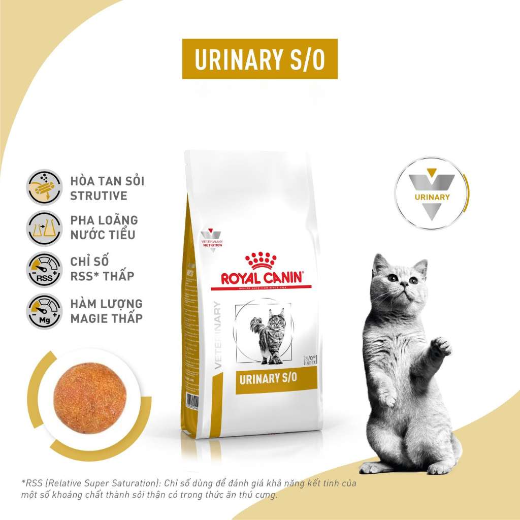 [1.5KG]Hạt Royal Canin Mèo Urinary S/O