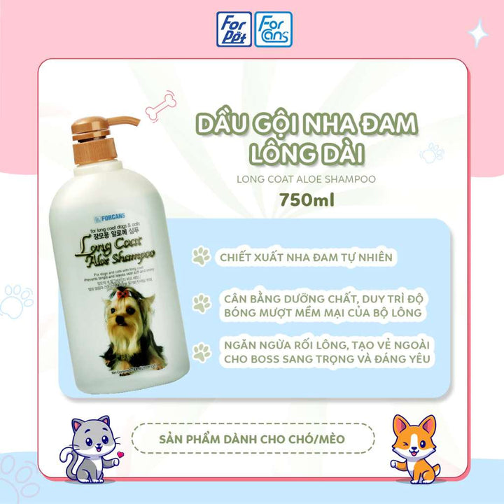 [750ML] Sữa Tắm Forcans Hàn Quốc Chó Mèo