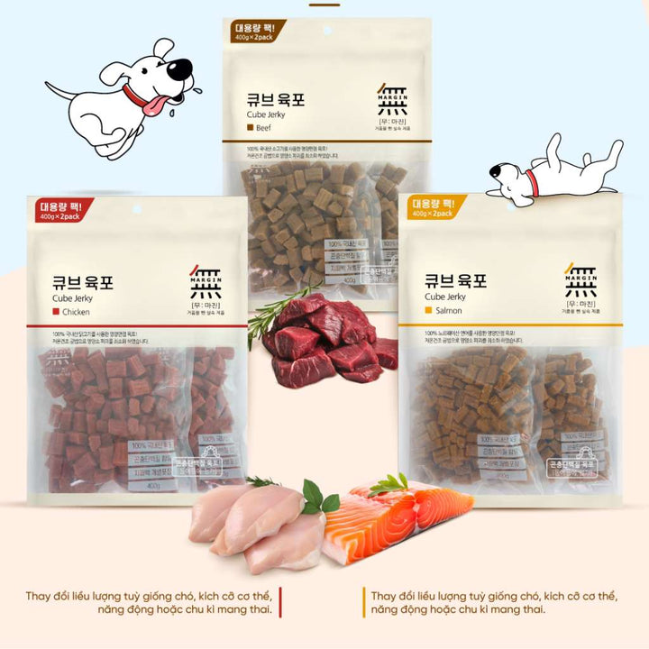 [800G] Snack Bowwow Cube Chó Mọi Lứa Tuổi | Pet's Warehouse