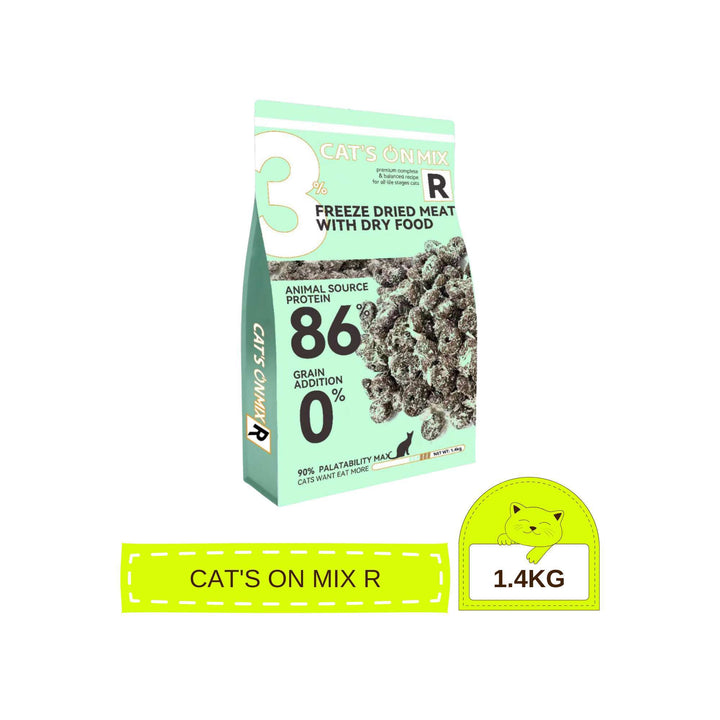 [350G - 1.4KG] Hạt Cho Mèo Cat's On Mix R, Mix T, Có Topping