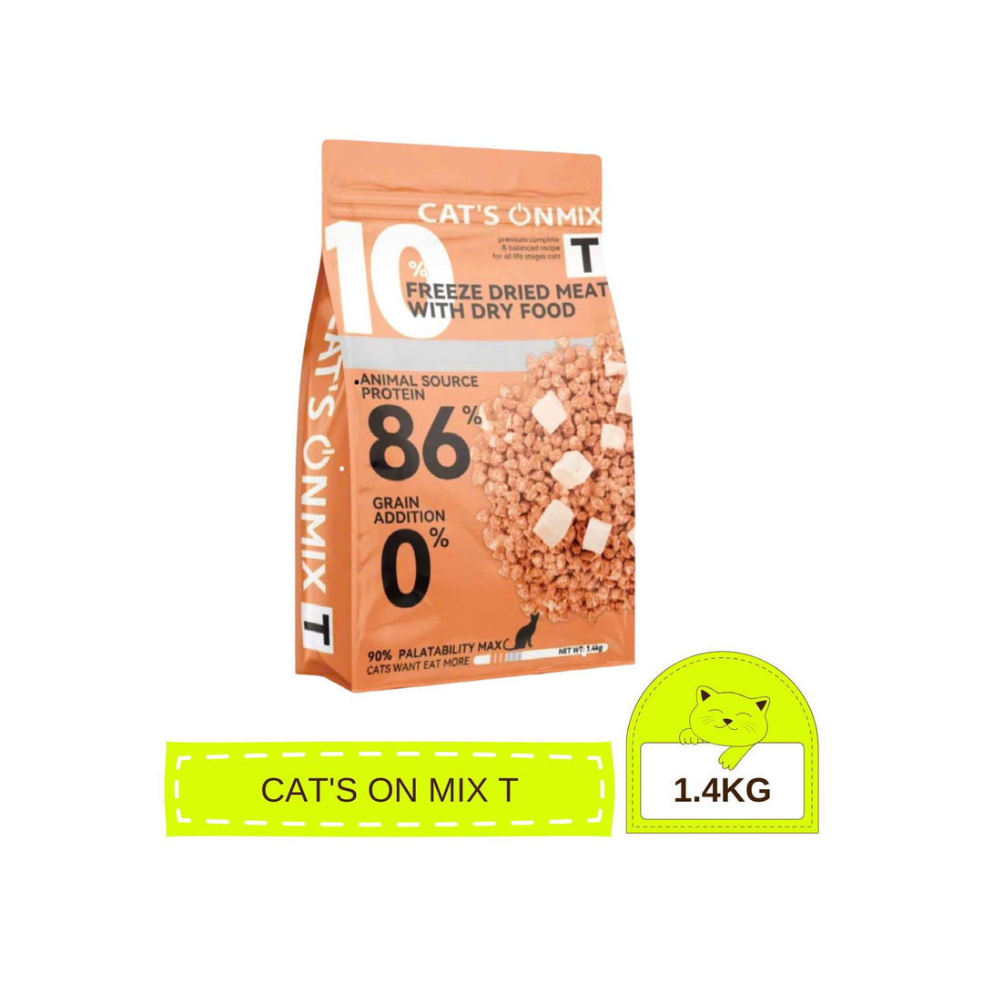 [350G - 1.4KG] Hạt Cho Mèo Cat's On Mix R, Mix T, Có Topping