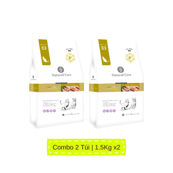 [1.5KG] Hạt Hữu Cơ Natural Core Mèo Trưởng Thành | Pet's Warehouse