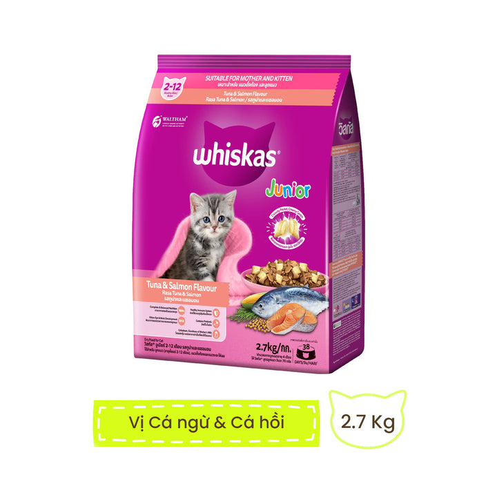 [2.7KG] Hạt Whiskas Mèo Con 2-12 Tháng