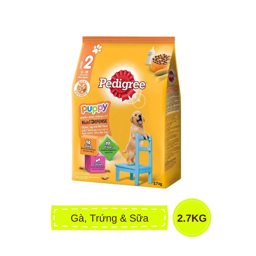 [400G - 2.7KG] Hạt Pedigree Chó Con Trứng Sữa