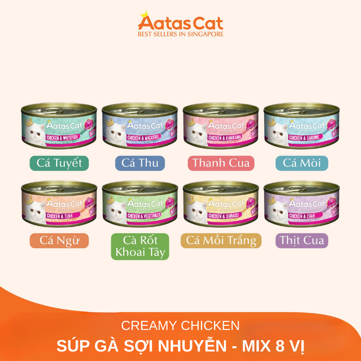 Pate Aatas cho mèo mọi lứa tuổi, lon 80g | Pet's Warehouse