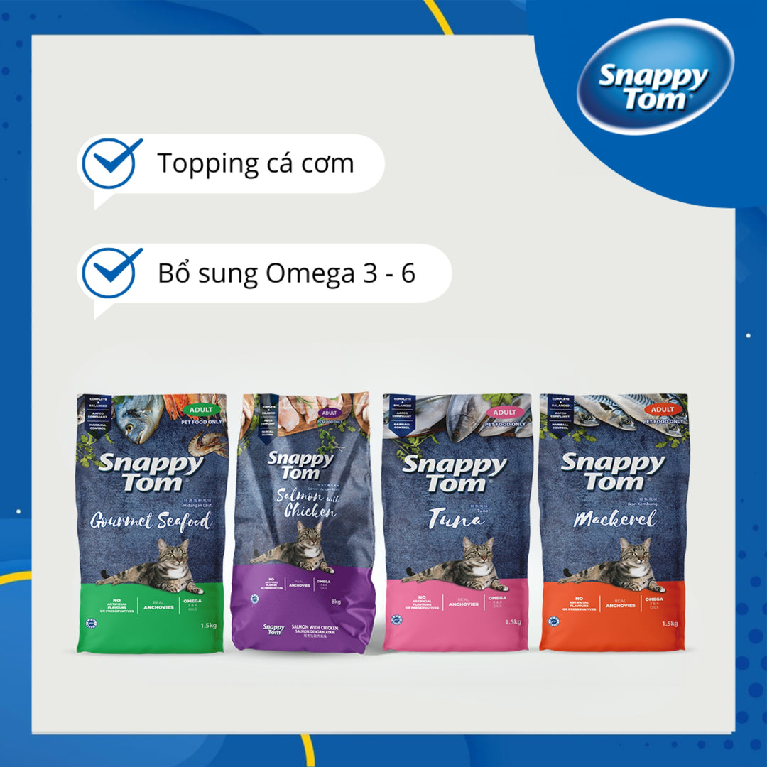 [1.5KG] Hạt Snappy Tom Mèo