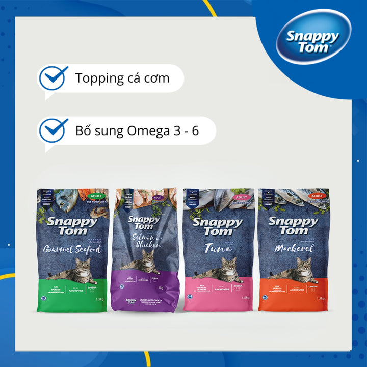 [1.5KG] Hạt Snappy Tom Mèo