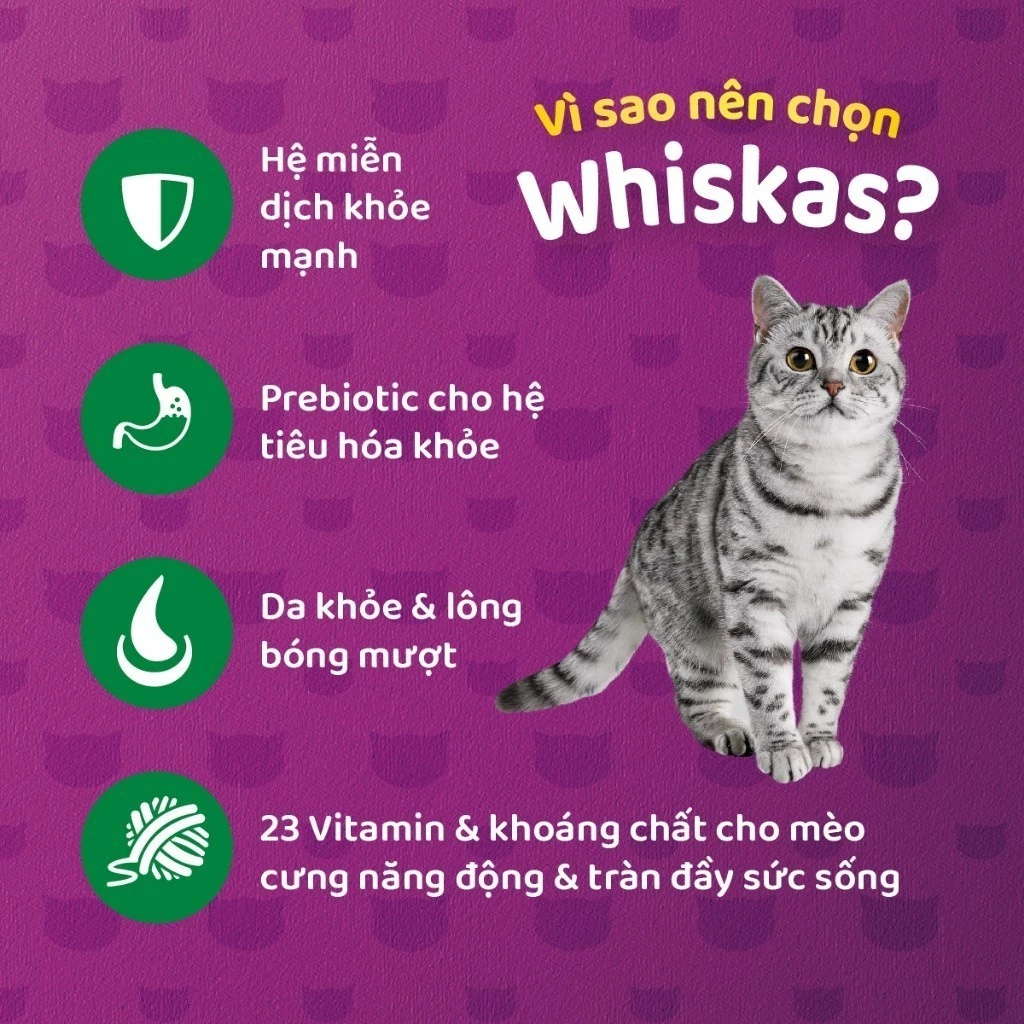 [400G] Hạt Whiskas Mèo Trưởng Thành