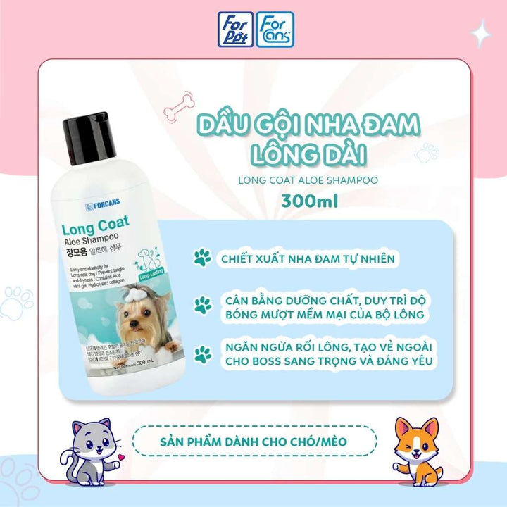 [MINI SIZE 300ML ] Sữa Tắm Forcans Hàn Quốc Chó Mèo