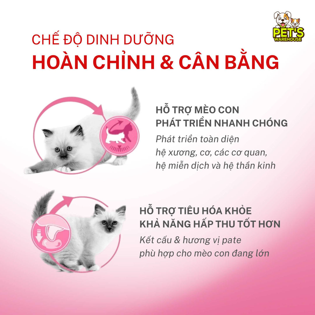 [Combo 3 - 12 Gói] Pate Mèo Con Royal Canin Kitten, Gói 85g