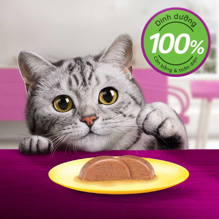 [Combo 14 gói] Pate Whiskas Mèo Trưởng Thành Gói 80G