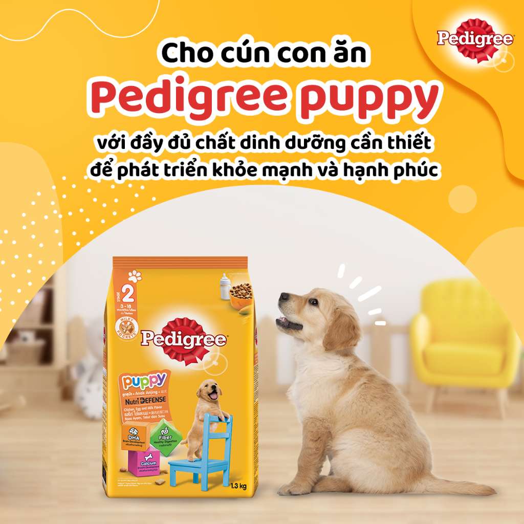 [400G - 2.7KG] Hạt Pedigree Chó Con Trứng Sữa