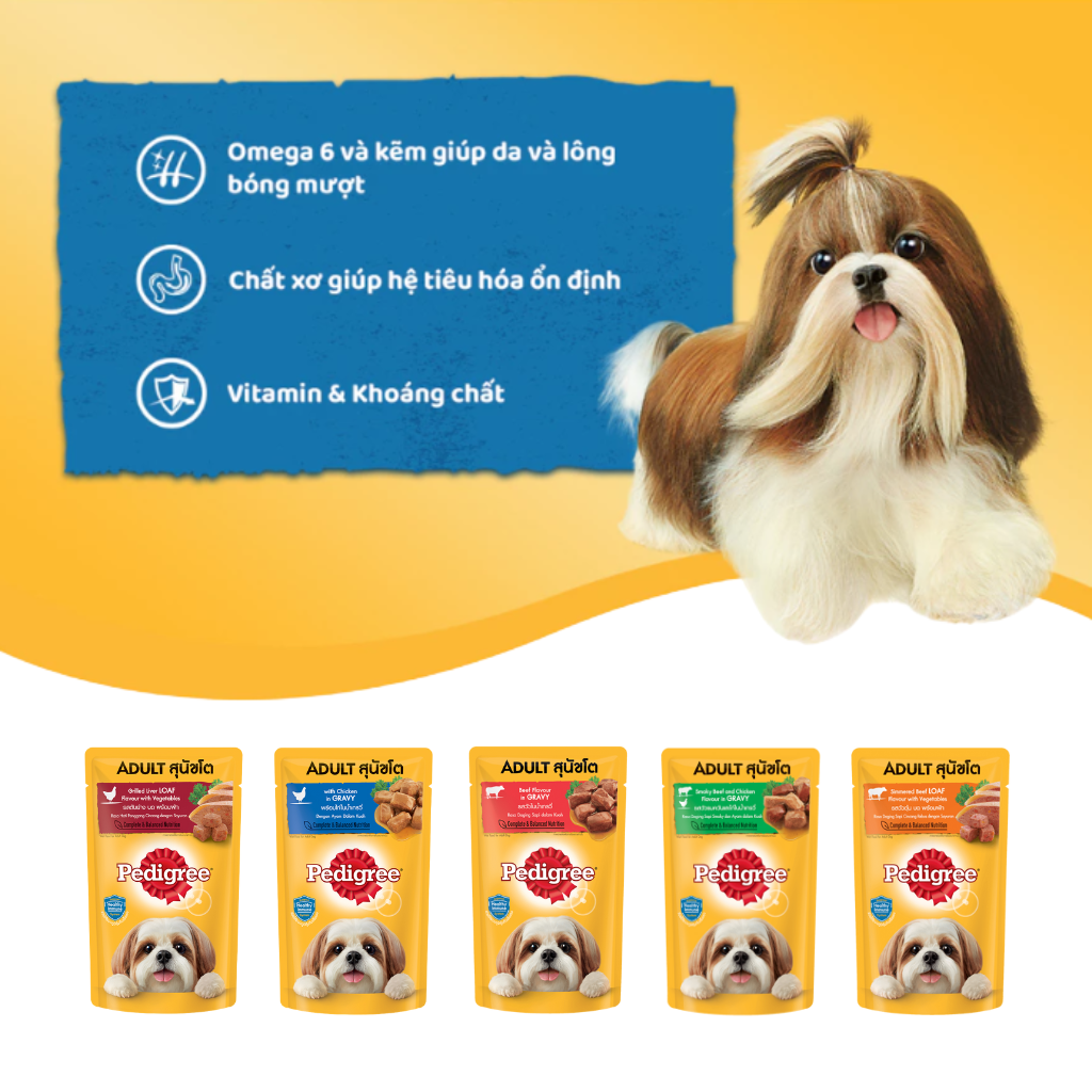 [80G - 130G] Pate Pedigree Chó Mọi Lứa Tuổi