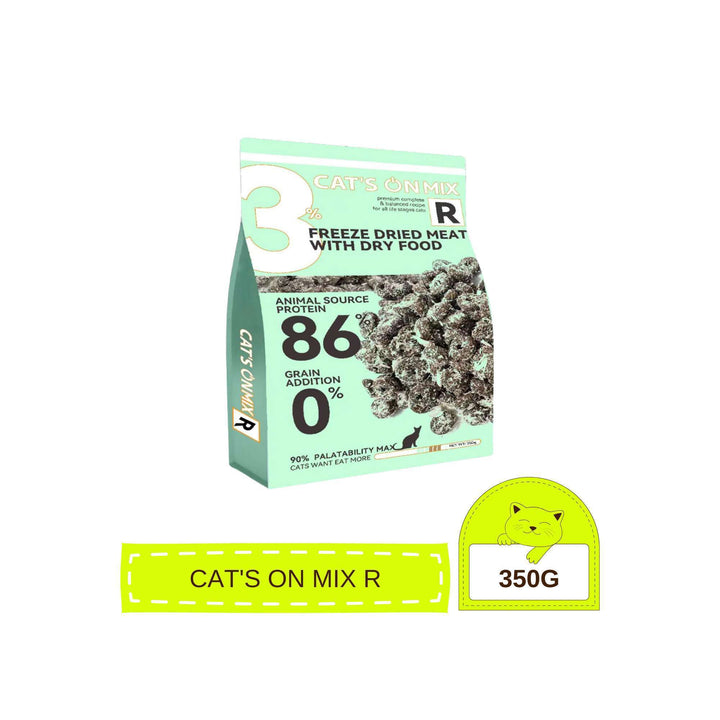 [350G - 1.4KG] Hạt Cho Mèo Cat's On Mix R, Mix T, Có Topping