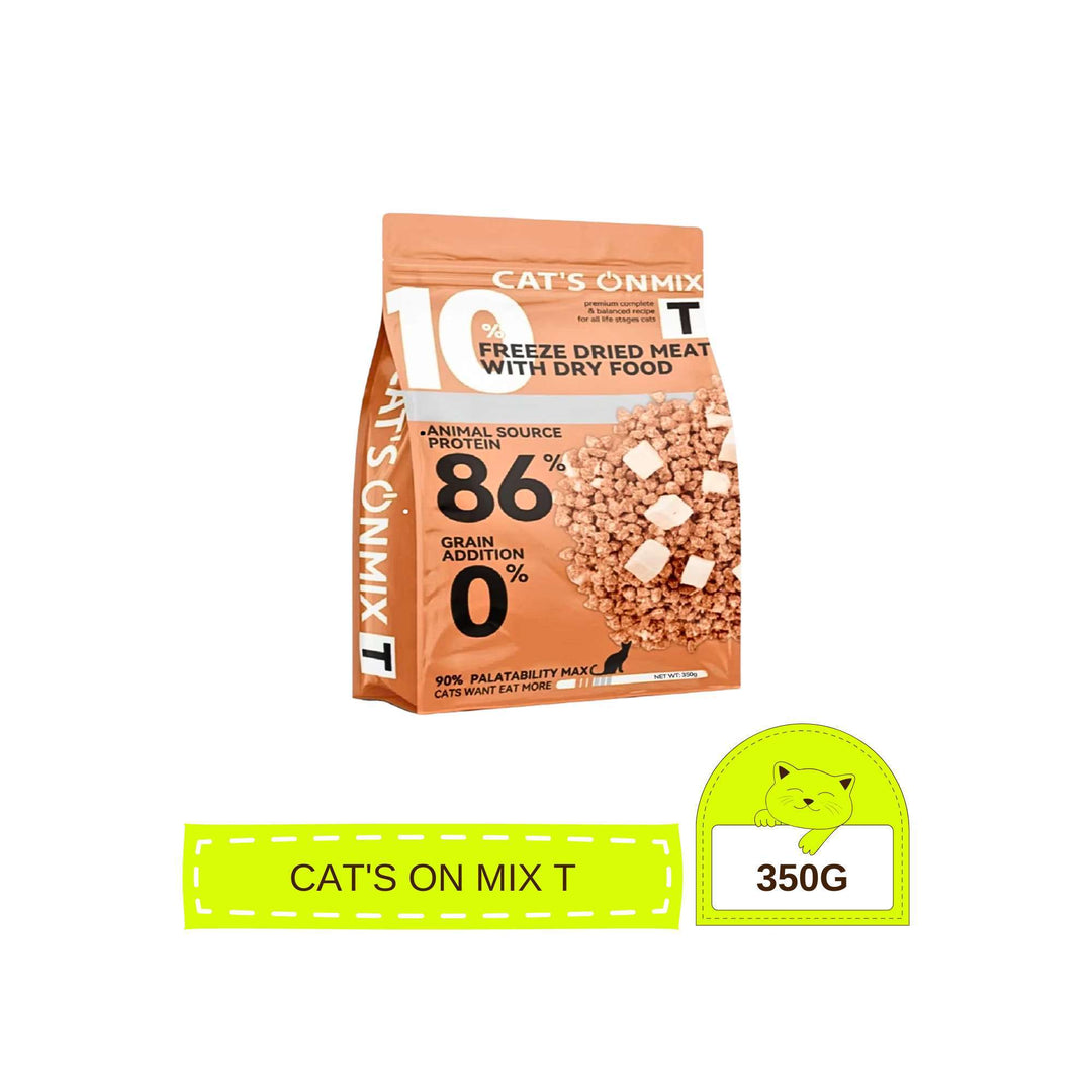 [350G - 1.4KG] Hạt Cho Mèo Cat's On Mix R, Mix T, Có Topping