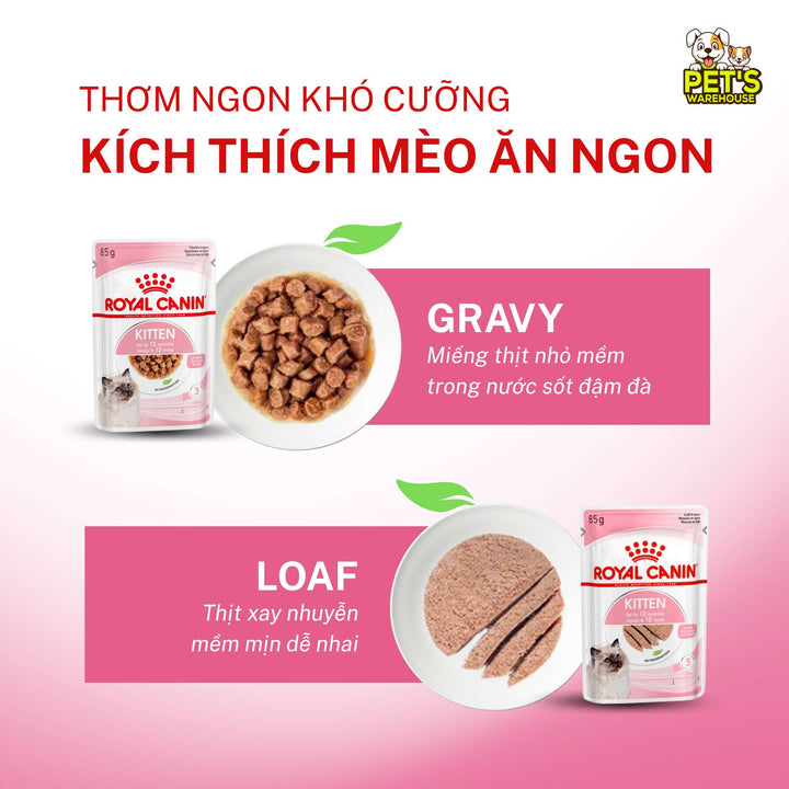 [Combo 3 - 12 Gói] Pate Mèo Con Royal Canin Kitten, Gói 85g