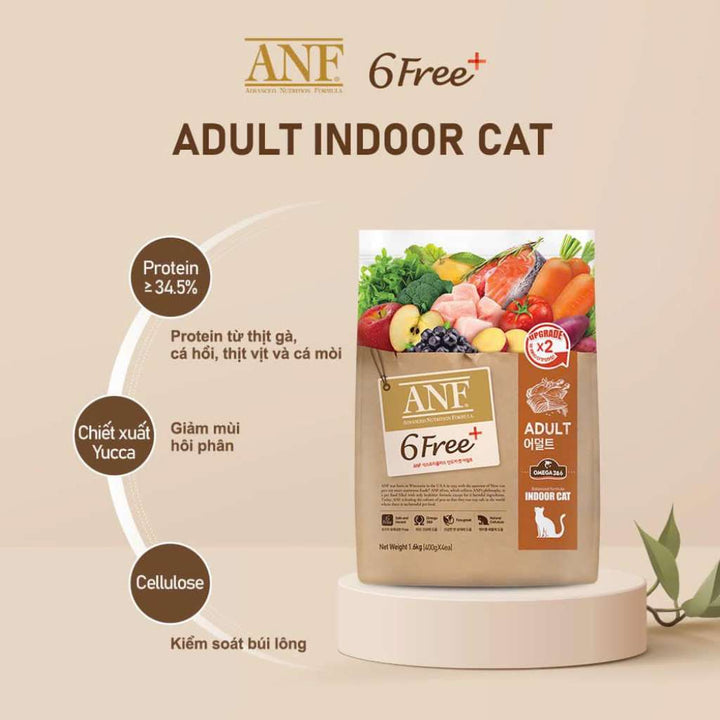 [1.6KG - 5.6KG] Hạt Anf 6Free+ Cao Cấp Mèo