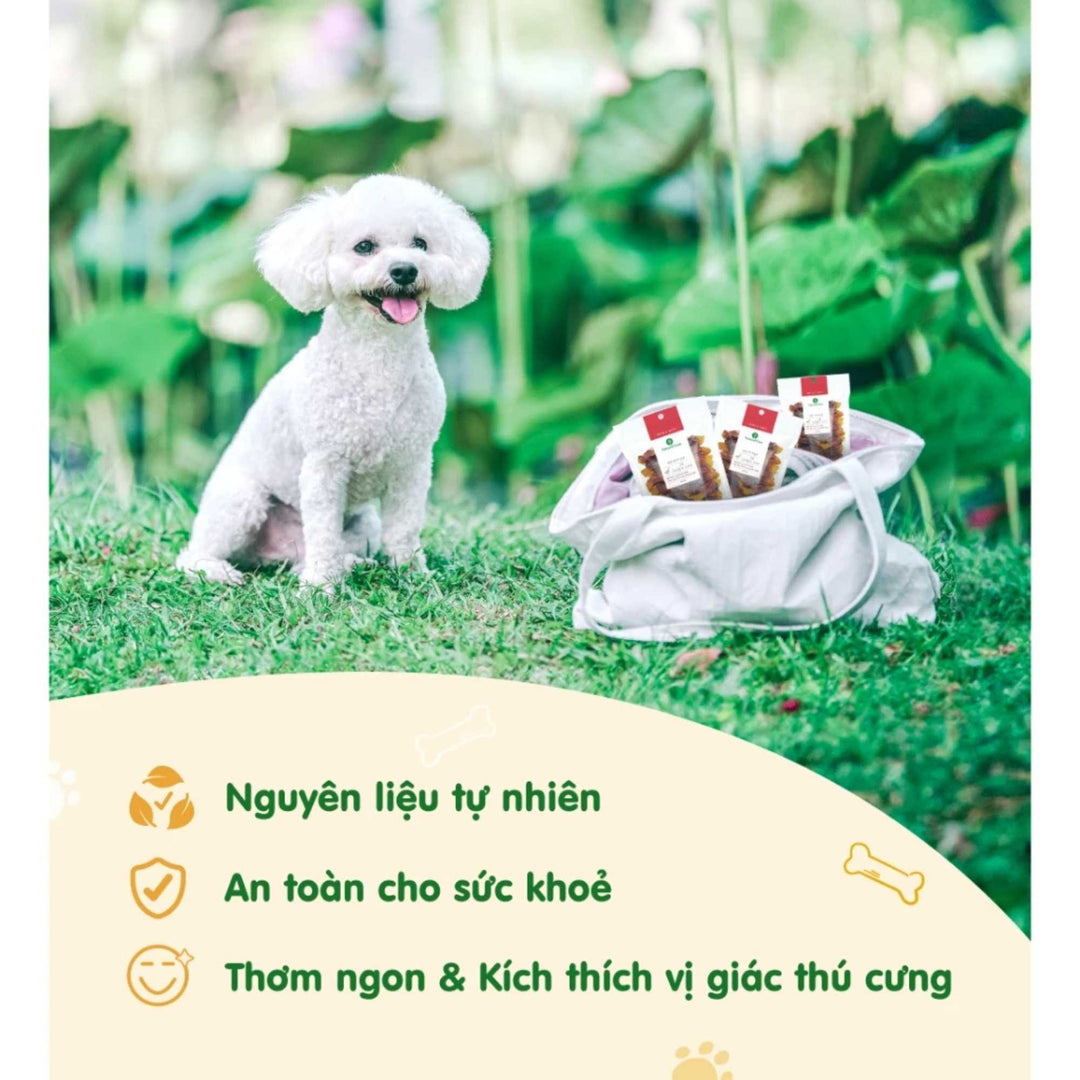 Snack Natural Core Khoai Lang Sấy Dẻo, Thịt Cuộn Khoai Lang Cho Chó