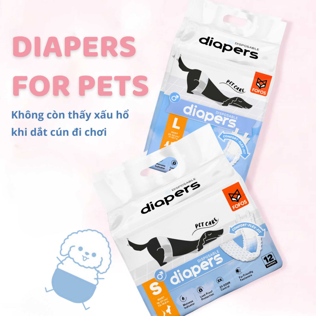 Tã Quần Fofos Chó Đực Mọi Lứa Tuổi