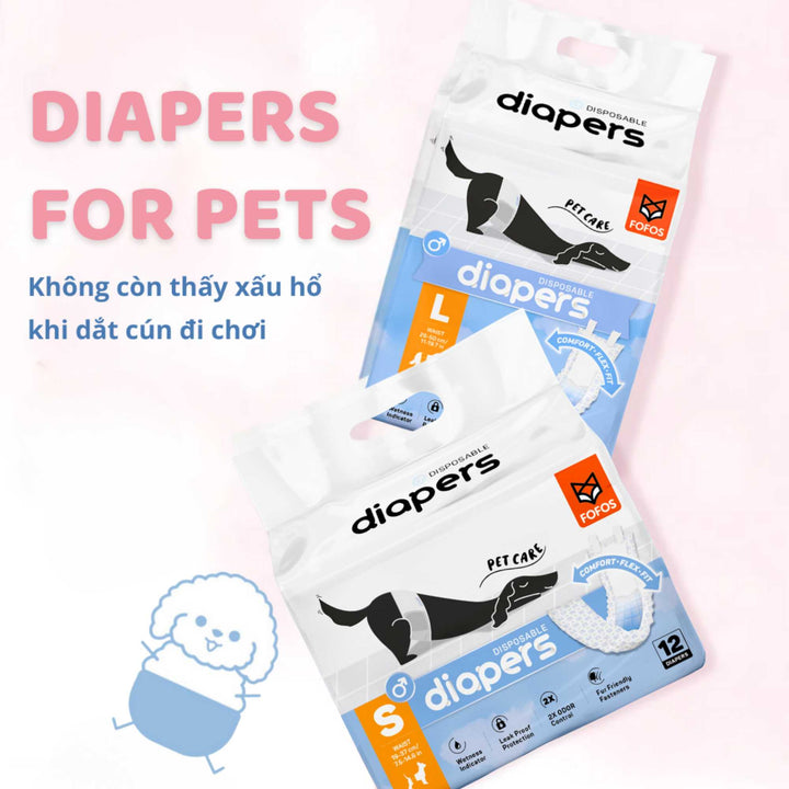 Tã Quần Fofos Chó Đực Mọi Lứa Tuổi