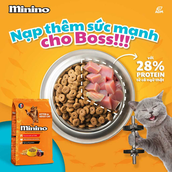 [480G - 1.3KG] Hạt Minino Tuna Mèo Mọi Lứa Tuổi | Pet's Warehouse