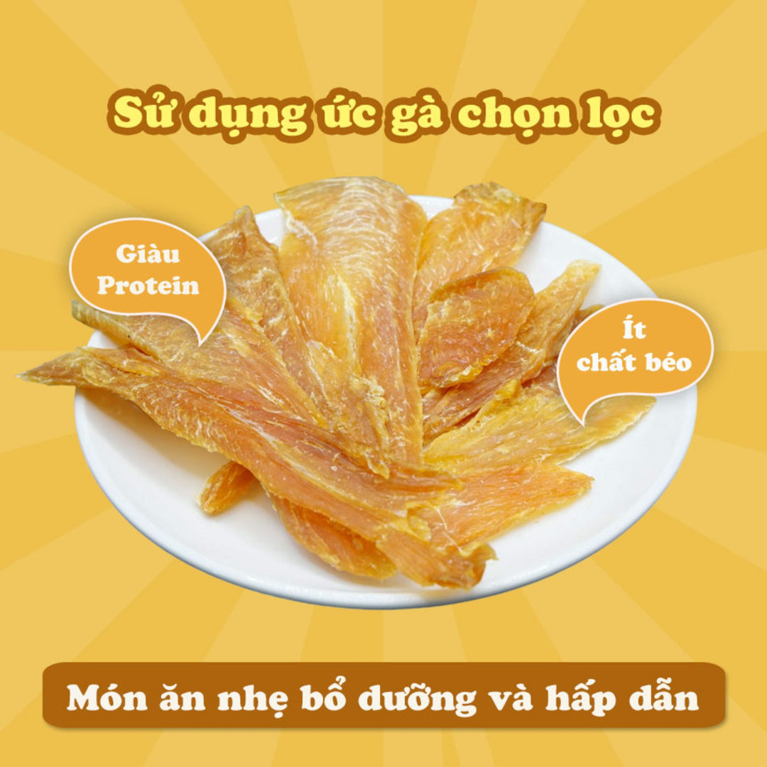 Thanh Gà Sấy Khô, Sấy Dẻo DoggyMan Cho Chó