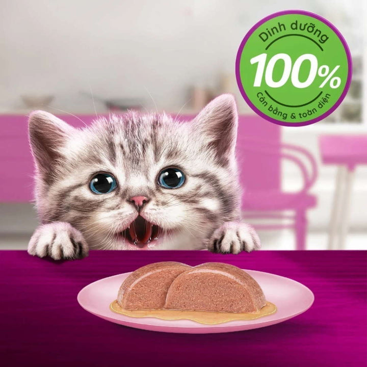 [Combo 12 Gói] Pate Whiskas Mèo Con Gói 80G