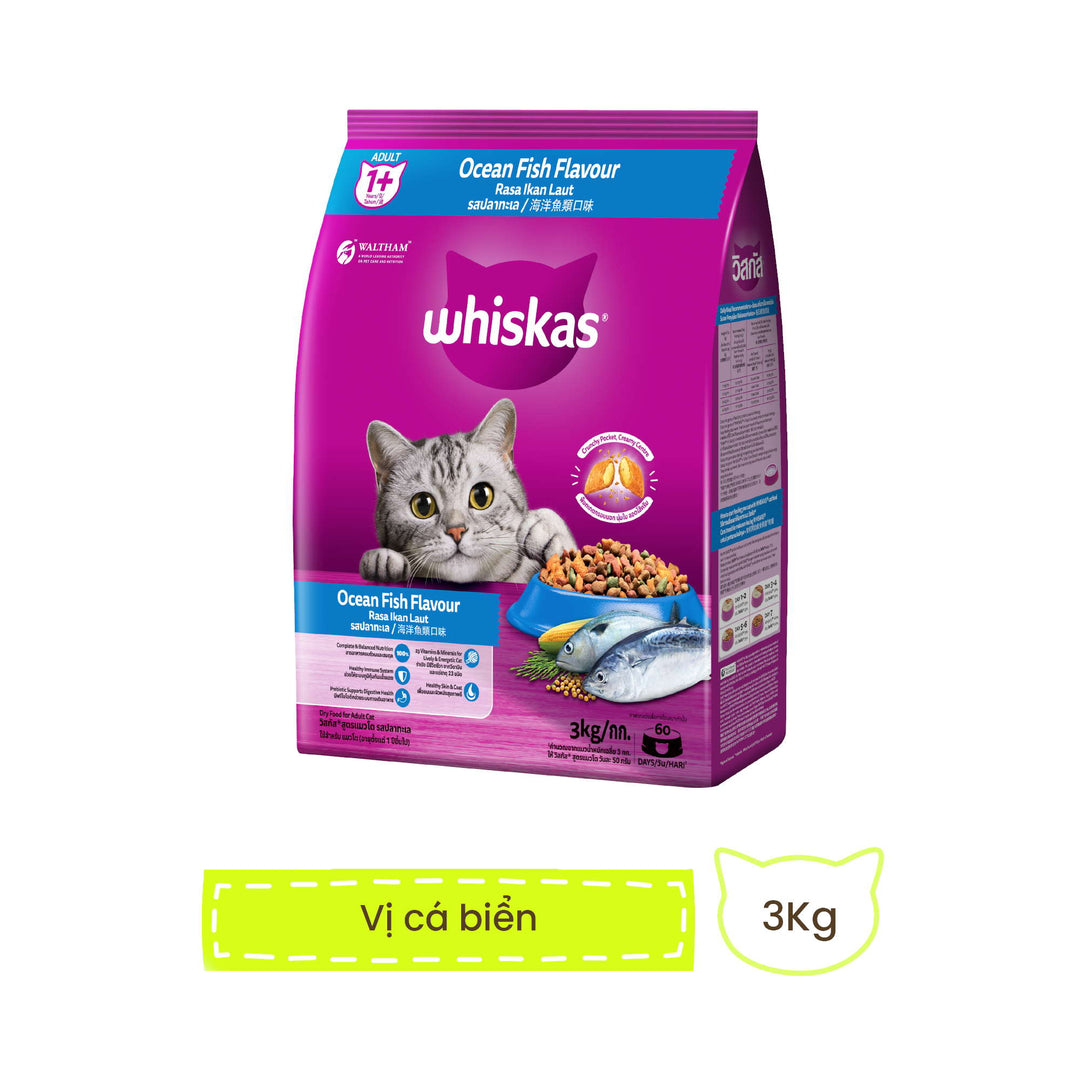 [3KG] Hạt Whiskas Mèo Trưởng Thành