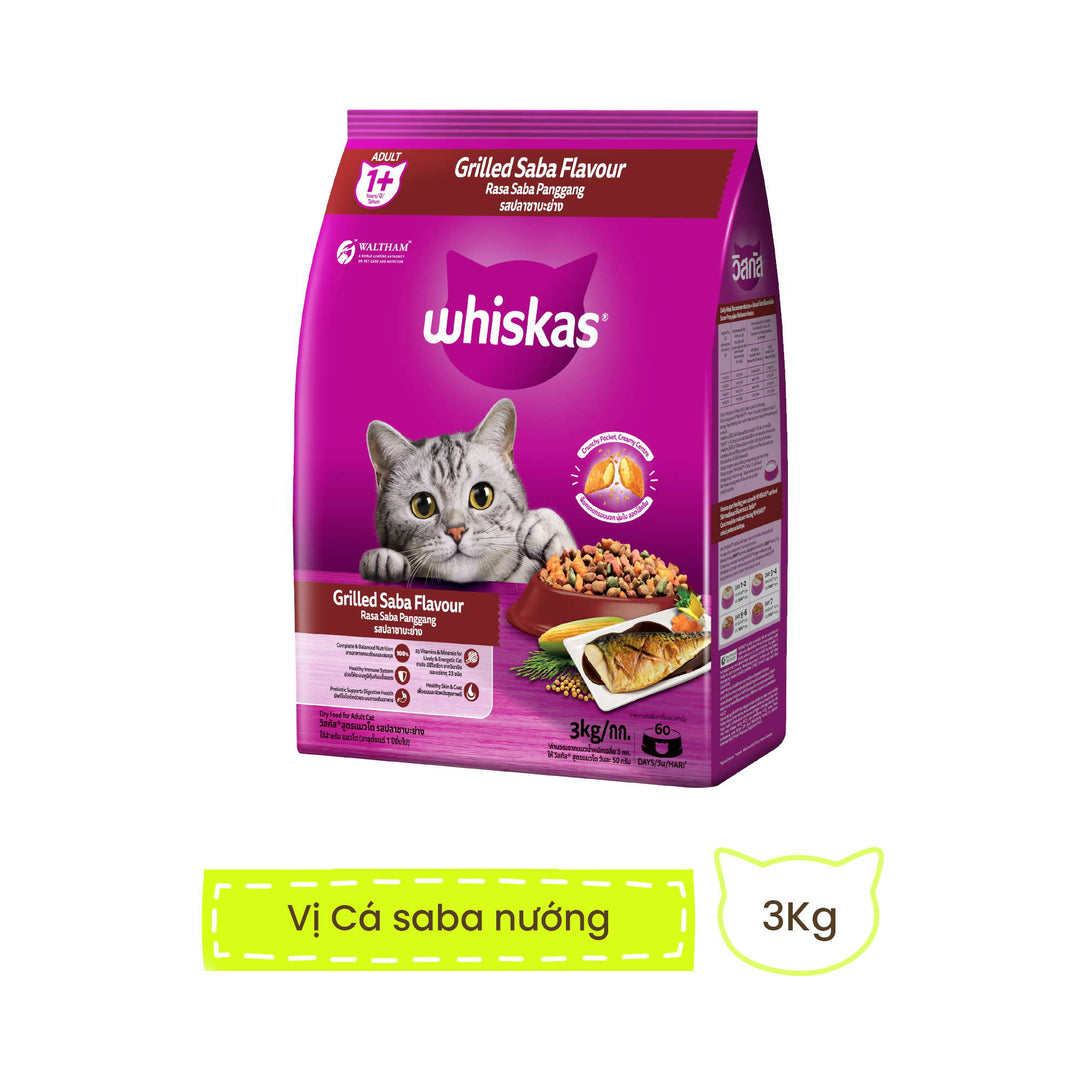[3KG] Hạt Whiskas Mèo Trưởng Thành